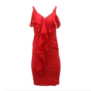 Valentino Hiver 2008 red cocktail dress